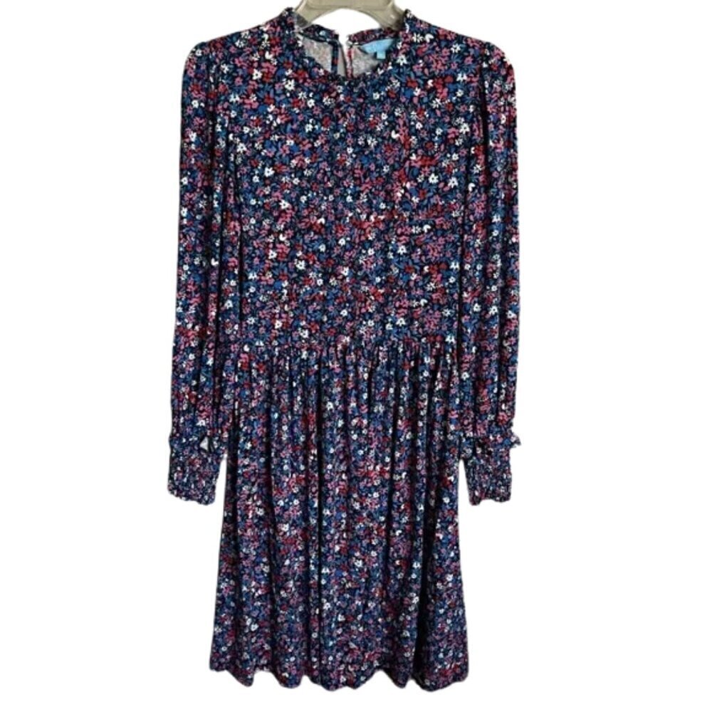Draper James Floral Long Sleeve Midi Dress with Long Sleeves Size S